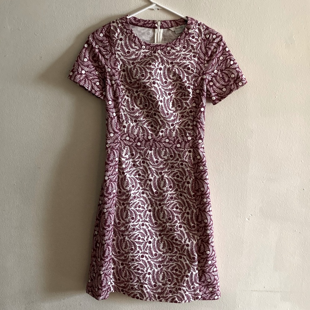 Boden leaf print dress, size 2